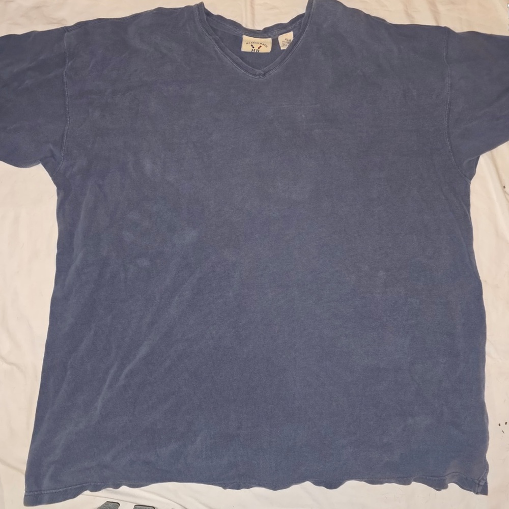 Harbor Bay Men's Slate Blue V-Neck Tee